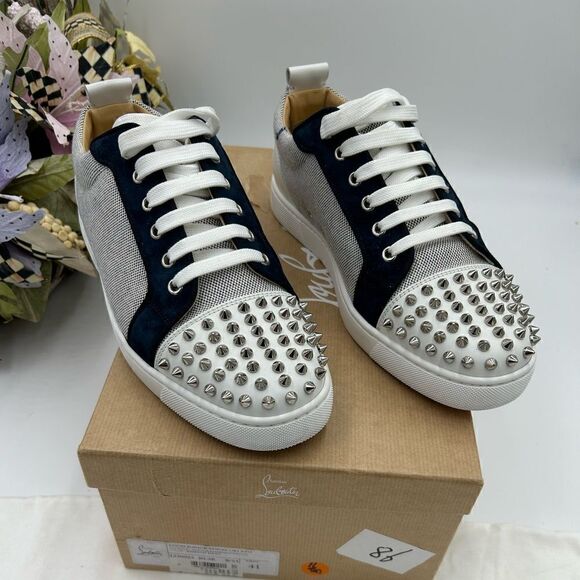 Men’s Christian Louboutin, Louis Jr spikes size 41 made in Italy - Picture 1 of 11